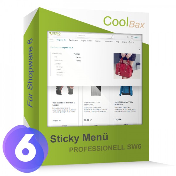 Sticky Menü Professionell | Cloud